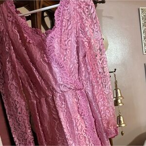 VINTAGE 1970’s long sleeves, maxi formal